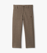 Boys Brown Sugar Herringbone Straight Leg Pants | Hatley US Boys