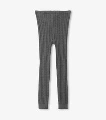 Girls Charcoal Cable Knit Tights | Hatley Outlet Girls
