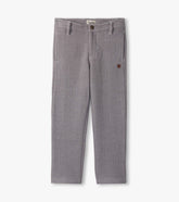 Boys Dark Grey Herringbone Straight Leg Pants | Hatley Discount Boys