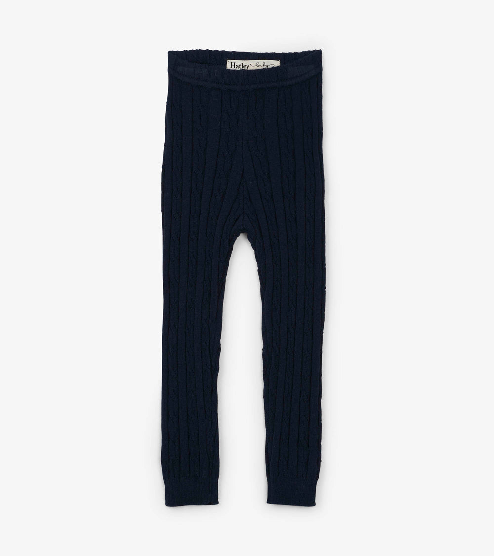 Baby Navy Cable Knit Leggings | Hatley Sale Baby & Toddler