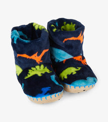 Boys Dino Herd Fleece Slippers | Hatley Outlet Boys
