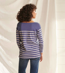 Ali Breton Top - Indigo Stripes | Hatley For Women