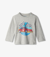 Baby & Toddler Boys Checkered Flag Long Sleeve T-Shirt | Hatley Outlet Baby & Toddler