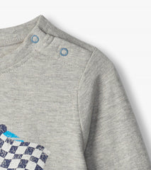 Baby & Toddler Boys Checkered Flag Long Sleeve T-Shirt | Hatley Outlet Baby & Toddler