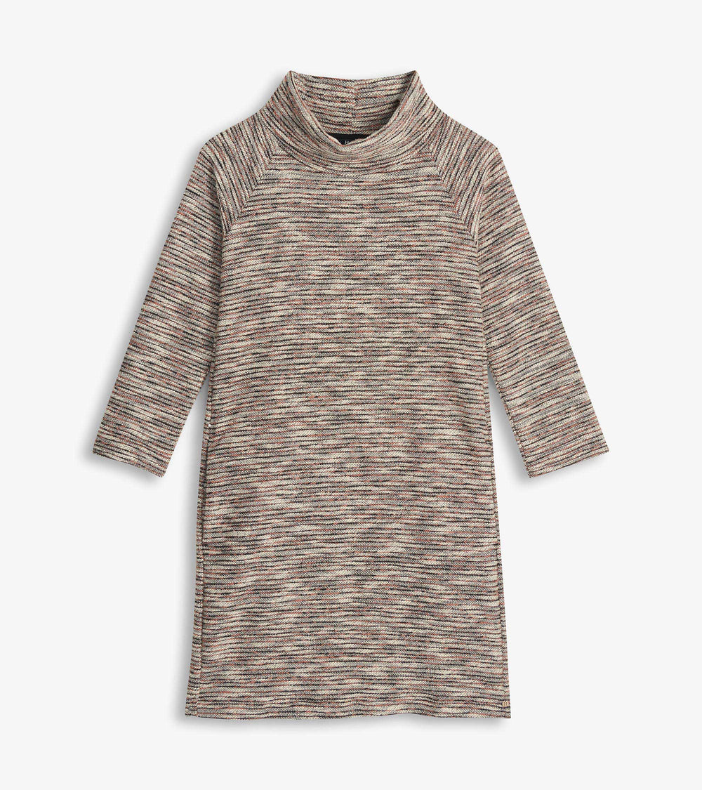 Draped Collar Dress - Heather Grey | Hatley