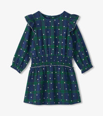 Girls Blackwatch Plaid Smocked Waist Dress | Hatley