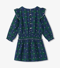 Girls Blackwatch Plaid Smocked Waist Dress | Hatley