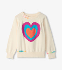 Girls Layered Hearts Sweater | Hatley Sale Girls