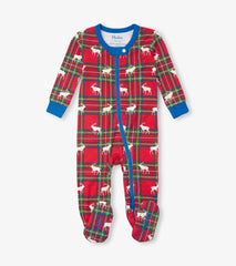 Baby Elk Plaid Cotton Footed Sleeper | Hatley US Baby & Toddler