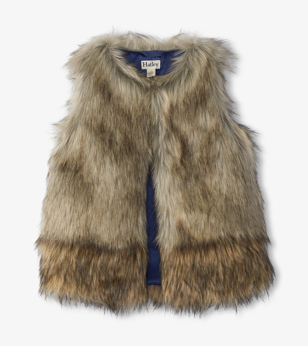 Girls Faux Fur Vest | Hatley Onsale Girls