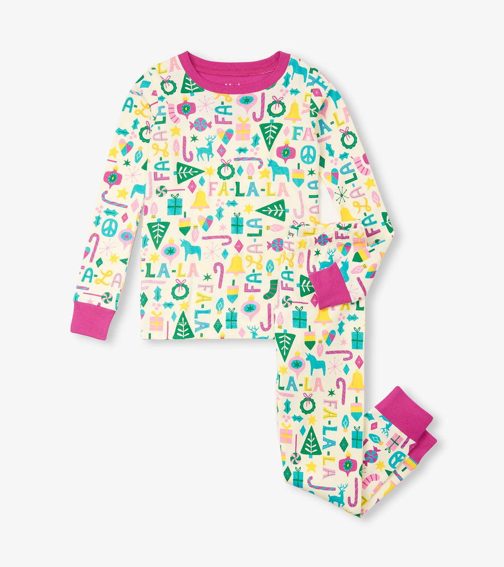 Girls Pink Falala Pajama Set | Hatley US Girls
