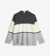 Mock Neck Tunic - Grey Block | Hatley Outlet Women