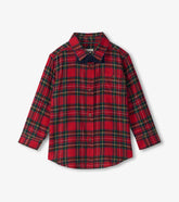 Boys Red Plaid Button Down Shirt | Hatley