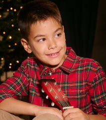 Boys Red Plaid Button Down Shirt | Hatley