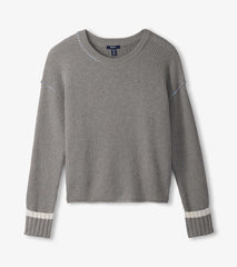 Waffle Knit Sweater - Grey | Hatley Outlet Women