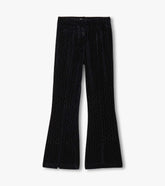 Girls Black Sparkle Wave Velour Flared Pants | Hatley Sale Girls