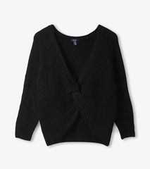Cross Over Sweater - Black | Hatley Discount Women