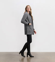 Cozy Open Blazer - Black Check | Hatley For Women