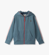 Boys Blue Stone Zip-Up Hoodie | Hatley Outlet Boys