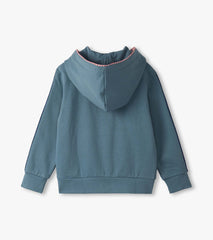 Boys Blue Stone Zip-Up Hoodie | Hatley Outlet Boys