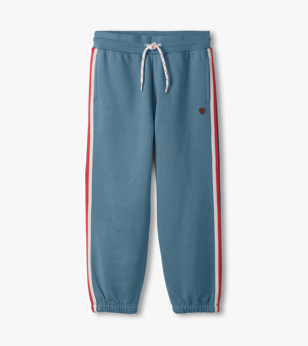 Boys Blue Stone Baggy Track Pants | Hatley Boys