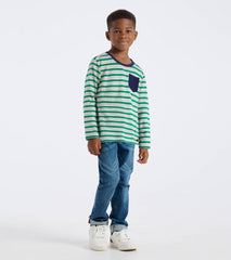 Boys Blarney Stripes Long Sleeve T-Shirt | Hatley Outlet Boys