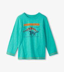 Boys Stegosaurus Glow in the Dark Long Sleeve Graphic Tee | Hatley Discount Boys