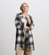Fringe Jacket - Black and Taupe Plaid | Hatley Outlet Women