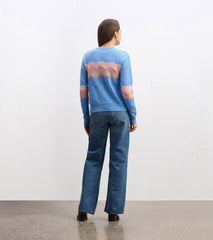 Pointelle Wave Sweater - Sky Blue Ripple | Hatley Women