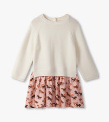 Baby & Toddler Girls Tinsel Horses Mixed Media Sweater Dress | Hatley Baby & Toddler