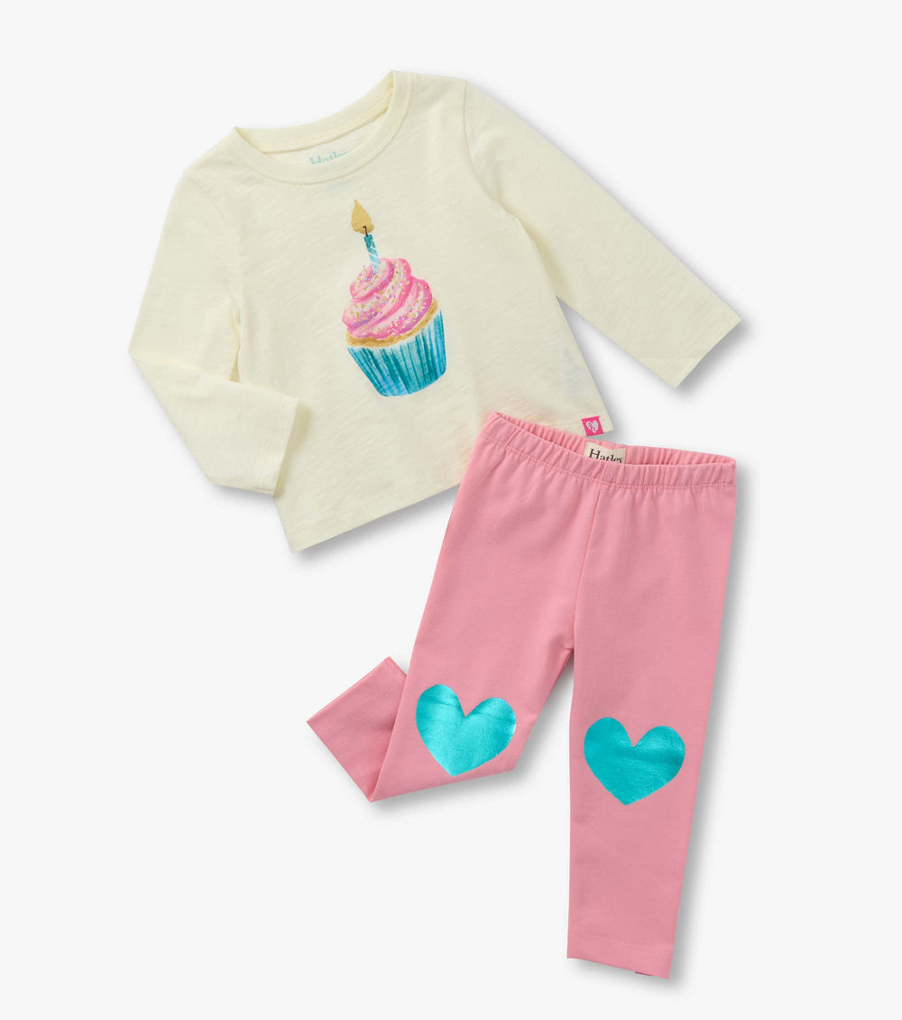 Baby & Toddler Girls Cupcake T-Shirt and Legging Set | Hatley Outlet Baby & Toddler