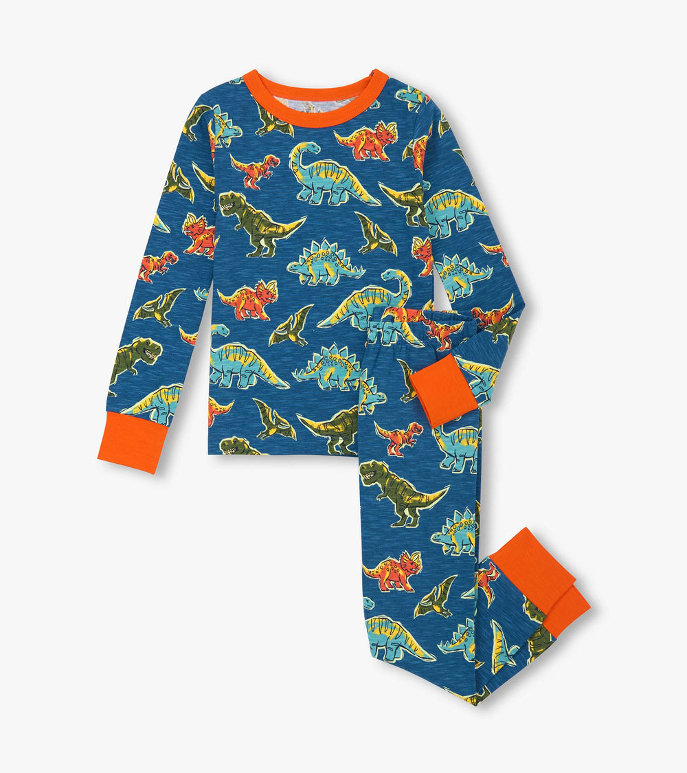 Boys Dino Roar Cotton Pajama Set | Hatley Onsale Boys