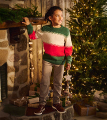 Boys Holiday Combo Crew Neck Sweater | Hatley For Boys