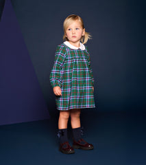 Baby & Toddler Girls Holiday Plaid Puff Sleeve Pinafore | Hatley For Baby & Toddler