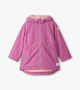 Girls Heart Swans Color Changing Zip-Up Rain Jacket | Hatley Discount Girls