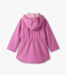 Girls Heart Swans Color Changing Zip-Up Rain Jacket | Hatley Discount Girls