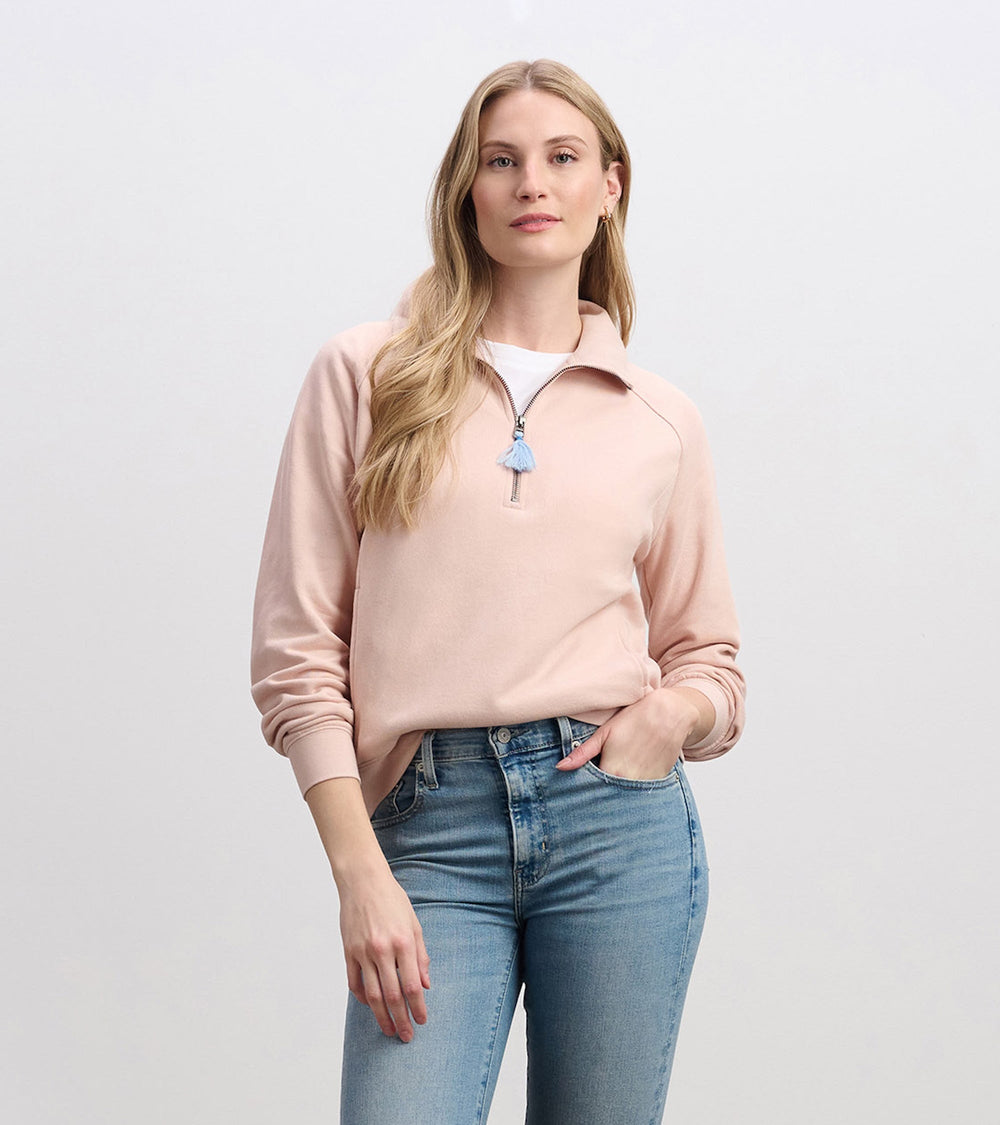 Mock Neck Pullover - Pink | Hatley Discount Women