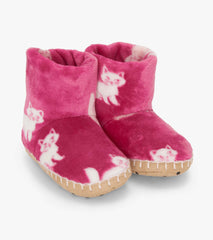 Girls Little Kitties Fuzzy Fleece Slippers | Hatley
