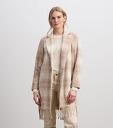 Fringe Jacket - Light Taupe Plaid | Hatley US Women