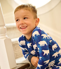 Boys Midnight Polar Bear Pajama Set | Hatley For Boys