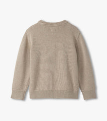 Boys Oatmeal Bear Crew Neck Sweater | Hatley