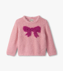 Baby & Toddler Girls Shiny Bow Furry Sweater | Hatley Onsale Baby & Toddler
