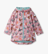 Girls Pop-Out Butterflies Zip-Up Lightweight Rain Jacket | Hatley For Girls