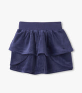 Girls Patriot Blue Velour Skirt | Hatley Girls