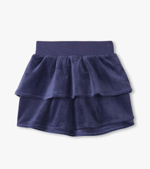 Girls Patriot Blue Velour Skirt | Hatley Girls