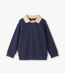 Boys Patriot Blue Fooler Polo Pullover | Hatley Discount Boys