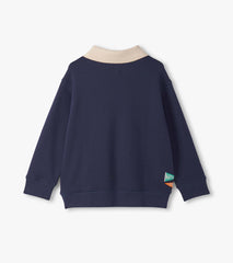 Boys Patriot Blue Fooler Polo Pullover | Hatley Discount Boys