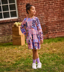 Girls Patchwork Floral Flounce Dress | Hatley Onsale Girls