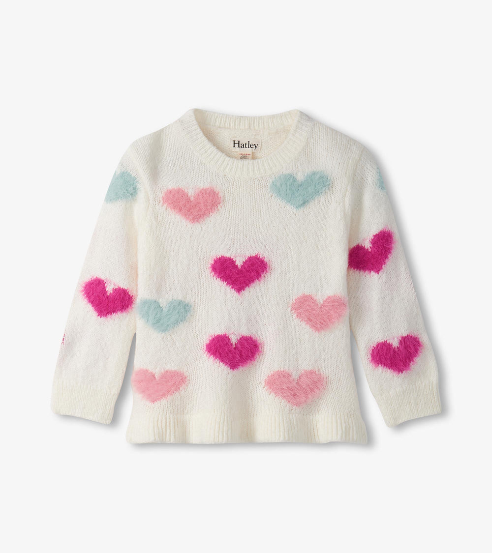 Baby & Toddler Girls Precious Hearts Pretty Sweater | Hatley Sale Baby & Toddler