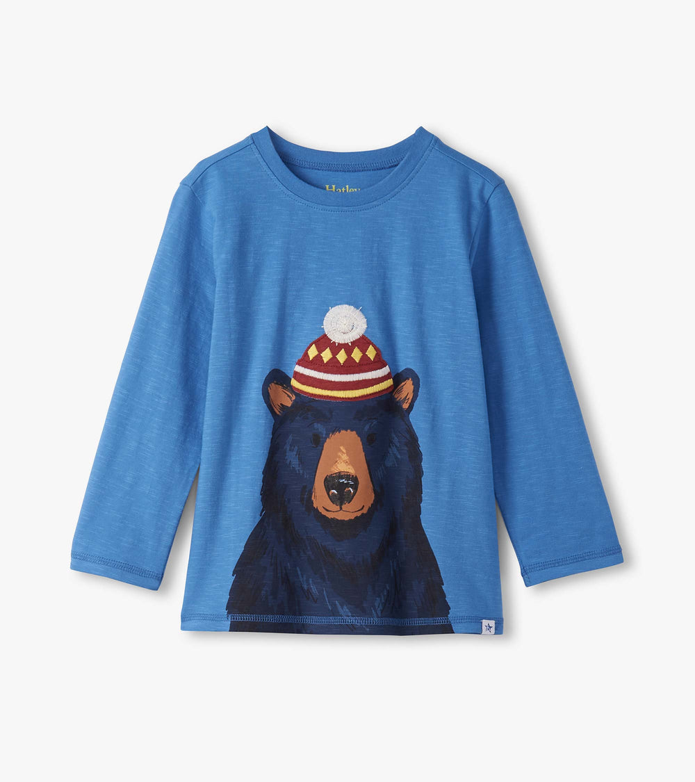 Boys Bear Long Sleeve Graphic Tee | Hatley Boys